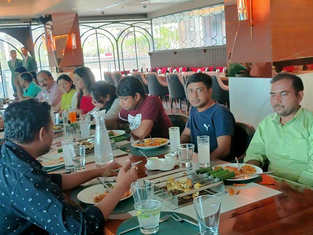 Team lunch celebration