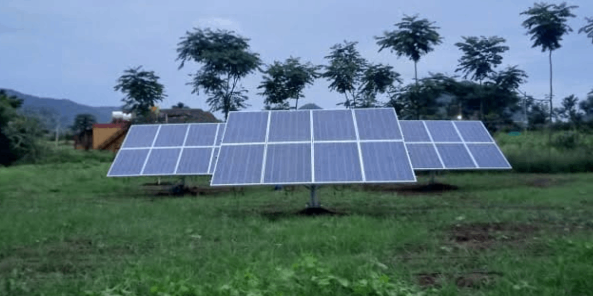 Solar panels installed in rural Nepal